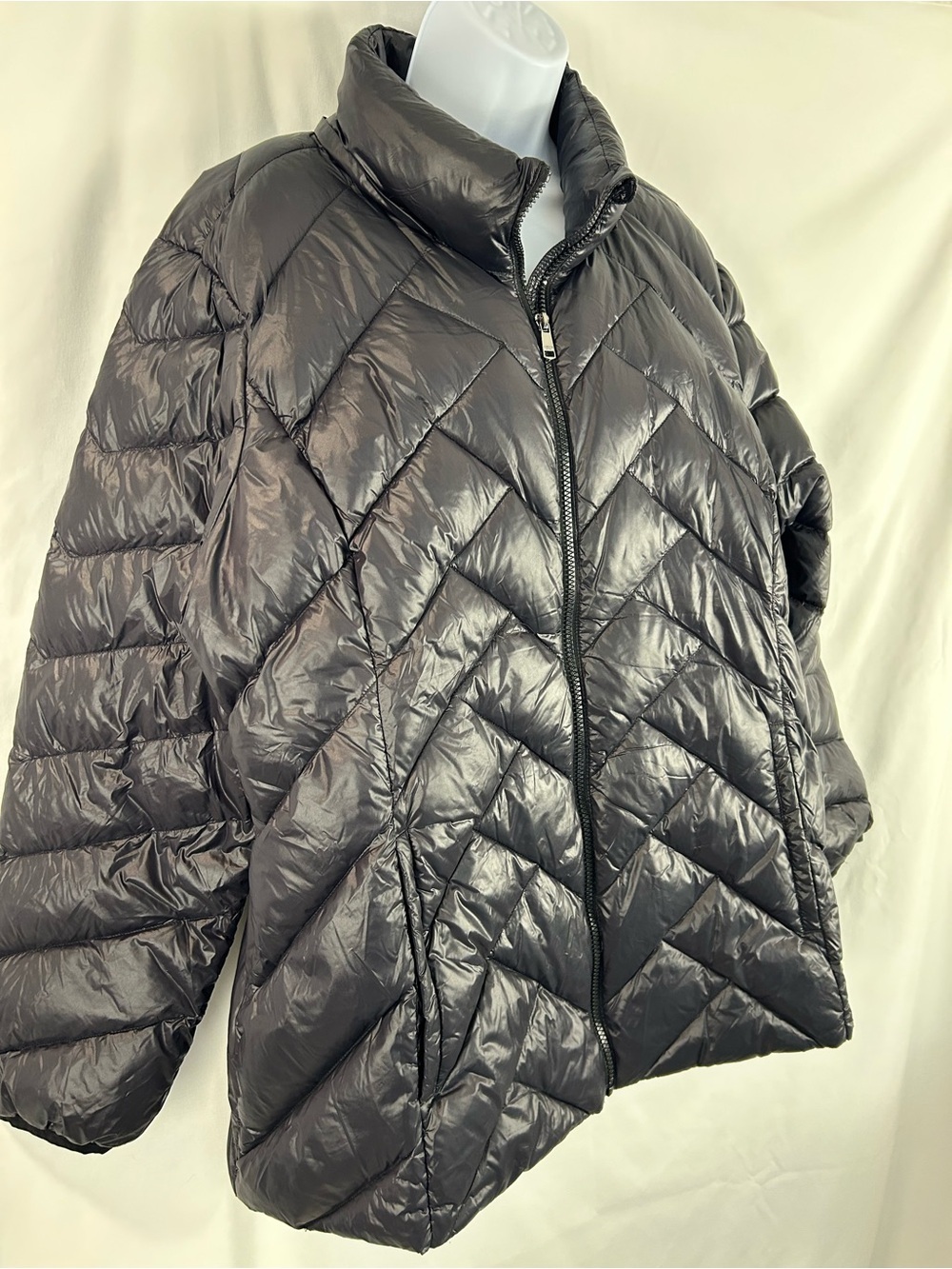 London Fog Lightweight Packable Down Puffer Jacket Black XXL